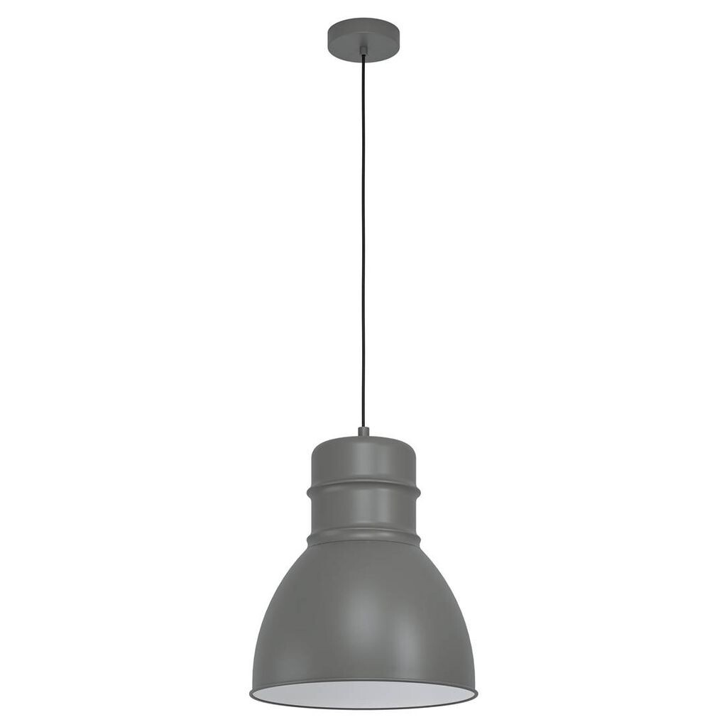 

Подвесной светильник EBURY стальной серый, белый E27 1X40W В:110см Ø:38см с диммированием EGLO