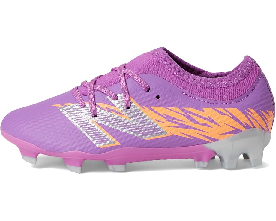 Кроссовки New Balance Kids Furon Team FG V8, цвет Passion Fruit/Hot Mango/Silver Metallic — фото 4