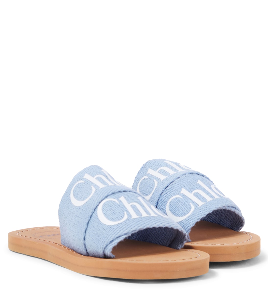 

Лого сандалии Chloé Kids, Denim Blue
