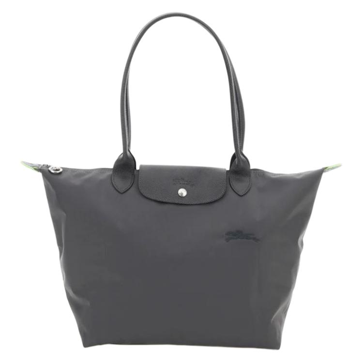 

Женская серая нейлоновая сумка-туба на одно плечо Le Pliage LONGCHAMP
