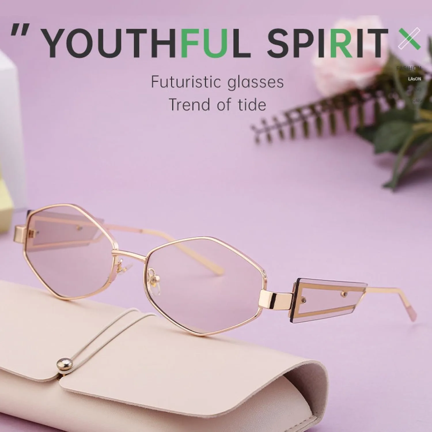 

Модные шестиугольные солнцезащитные очки для женщин, роскошные уникальные многоугольные очки для мужчин, винтажные очки в маленькой оправе TVTBBVV, C2goldbrown