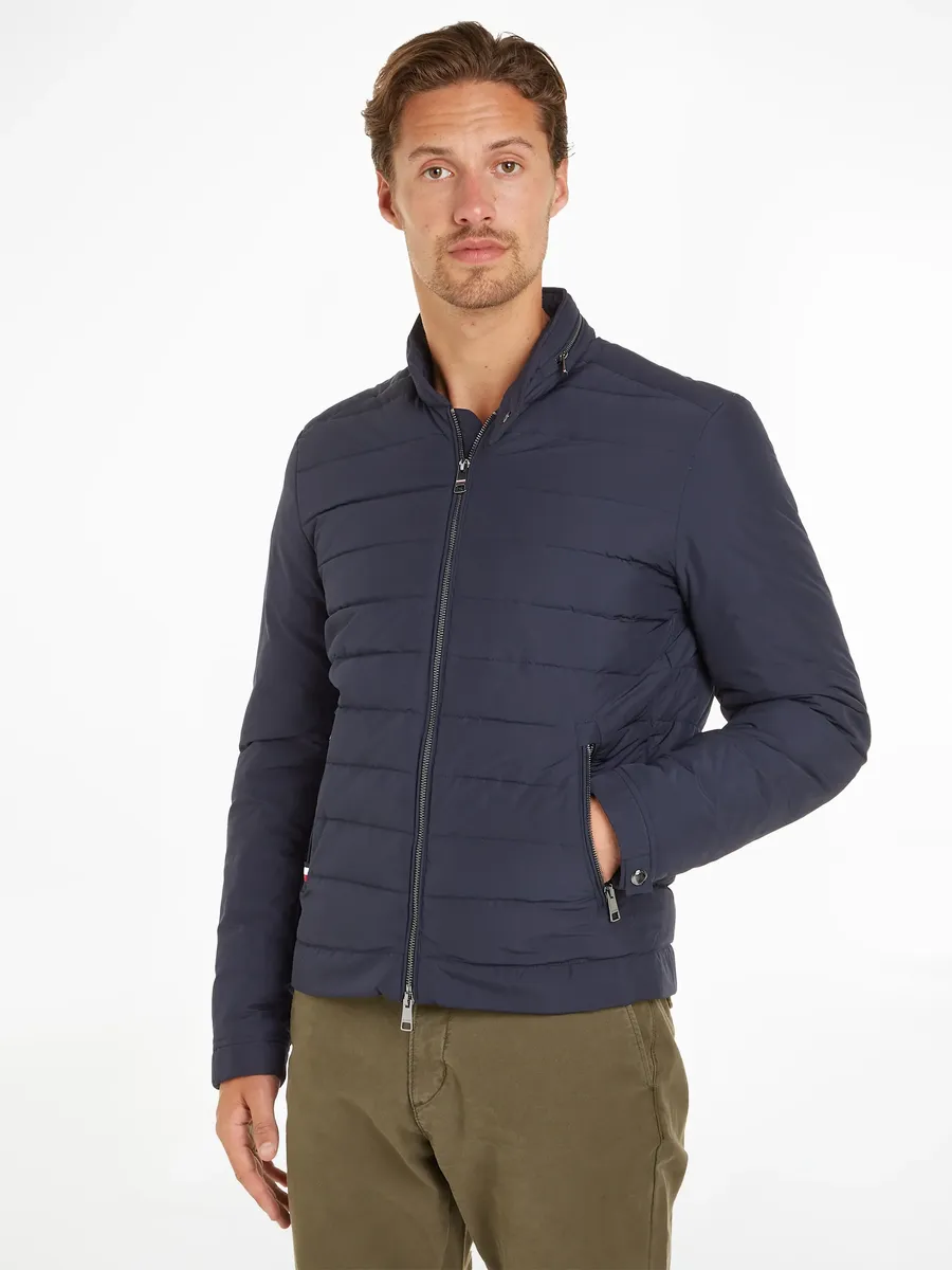 

Стеганая куртка Tommy Hilfiger "DC CAFE RACER", с капюшоном, цвет Desert Sky