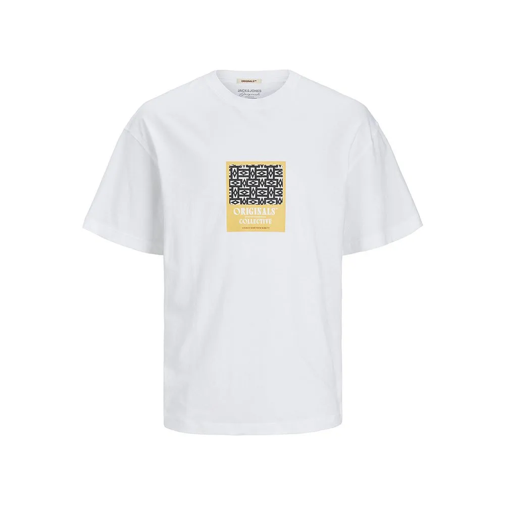 

Футболка Jack & Jones Mykonos Geo Front, белый