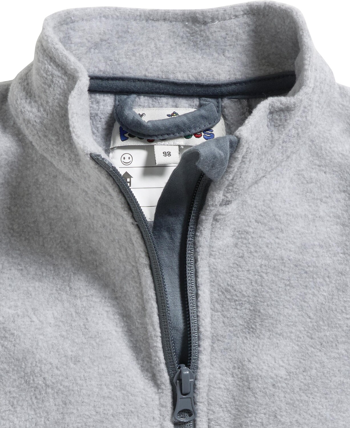 Флисовая куртка Playshoes Fleece Weste, цвет Grau/Melange — фото 2