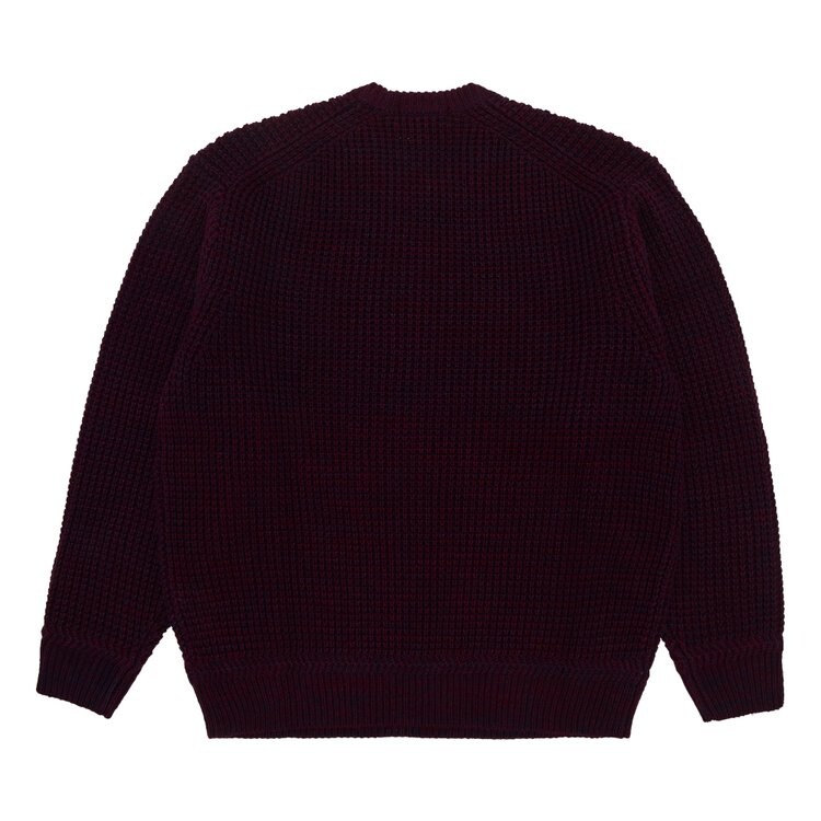 Свитер Supreme Waffle Small Box Sweater, цвет Burgundy M lange — фото 2