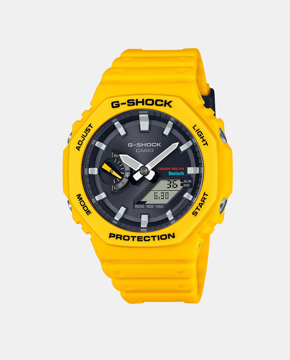 

G-Shock 2100 Series GA-B2100C-9AER Мужские часы из желтой смолы Casio, желтый