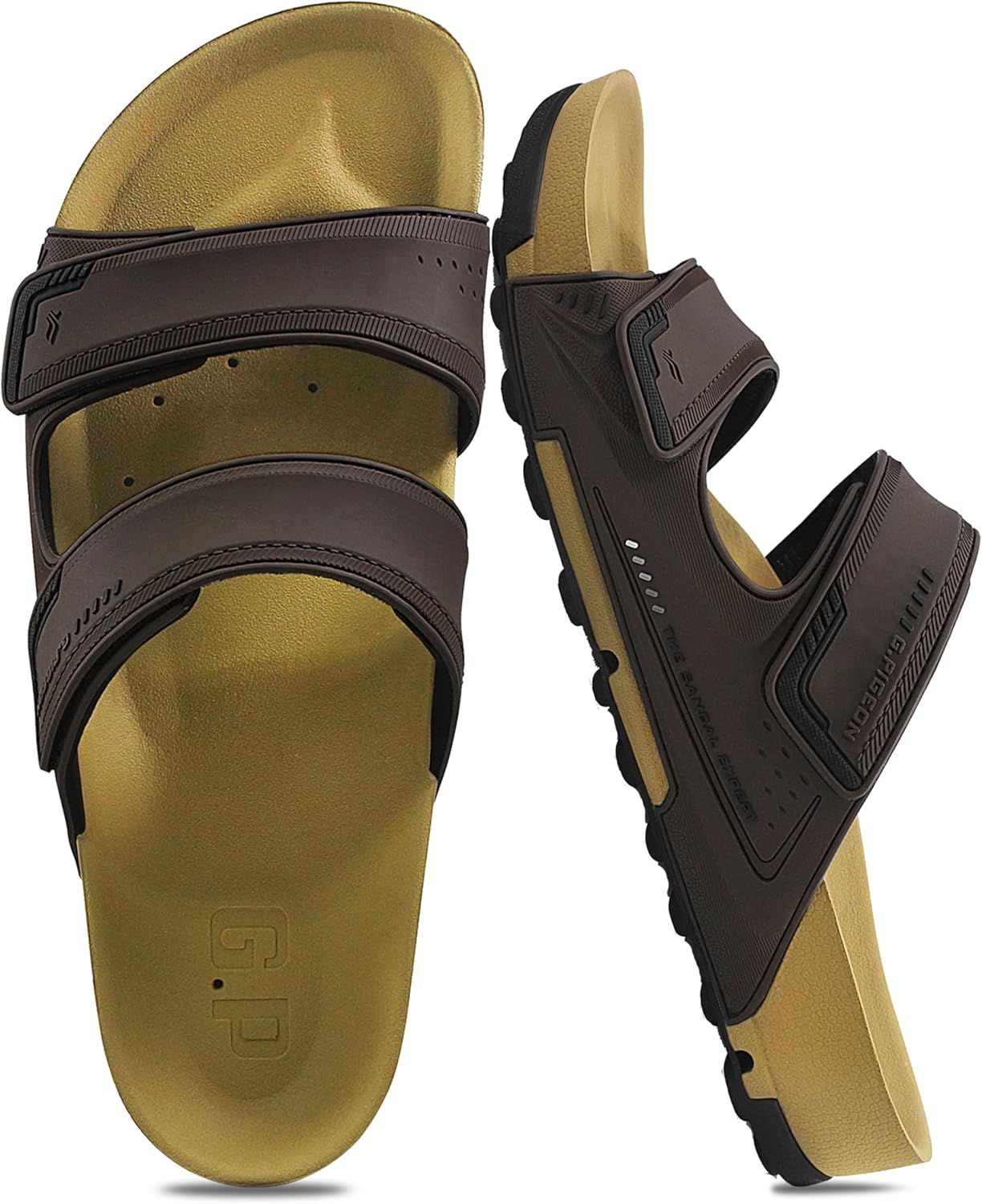 

Сандалии Gold Pigeon Shoes PIRO унисекс с ортопедической стелькой Orthoheel, высокоплотным гелем и подошвой с водоотведением, 1545 Brown