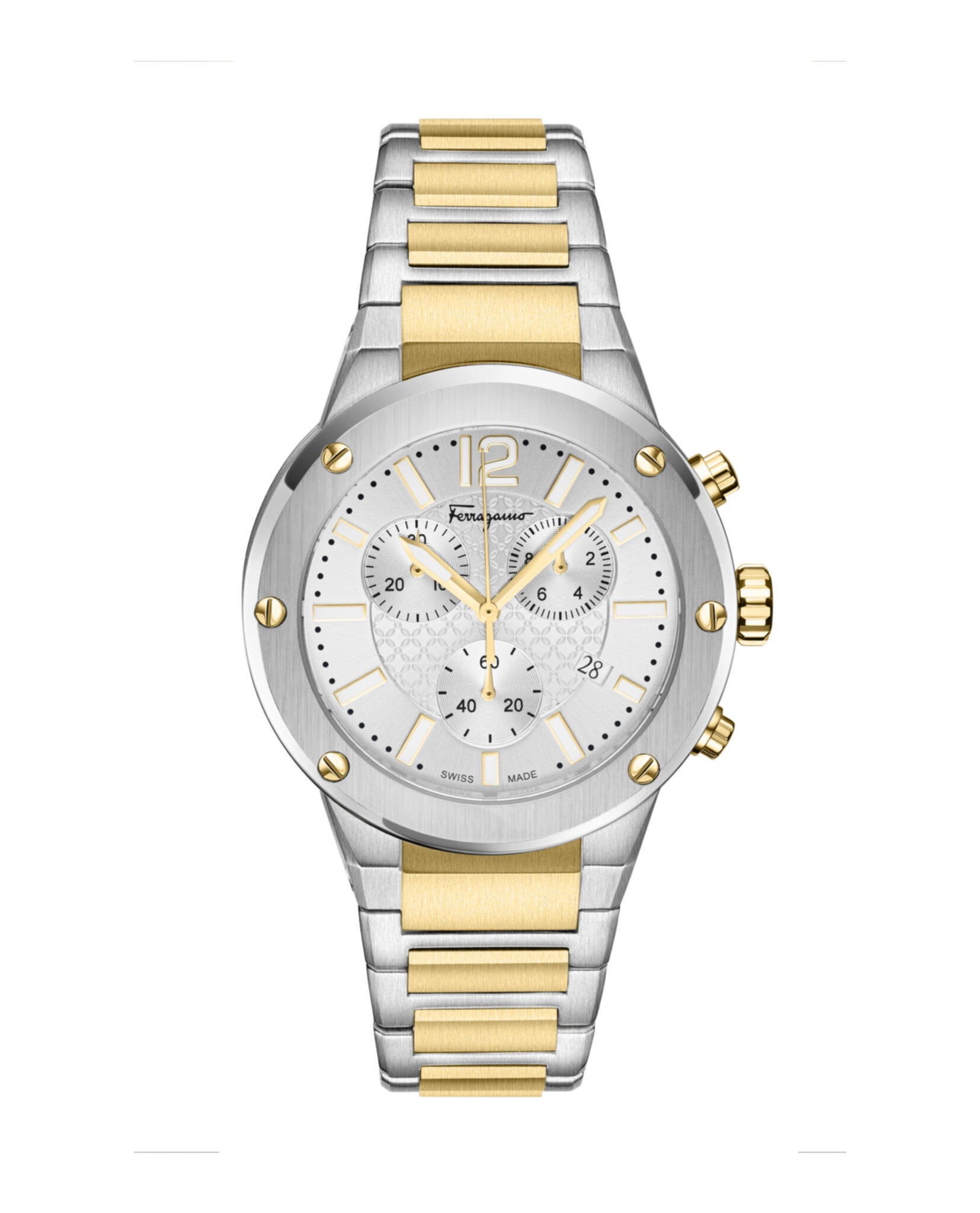 

Часы F-80 Chrono Salvatore Ferragamo, цвет two tone/two tone/silver
