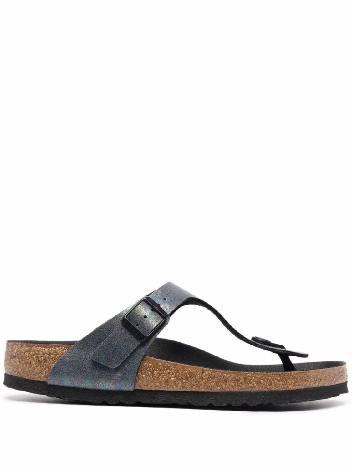 

Сандалии с пряжками и открытым носком Birkenstock, черный