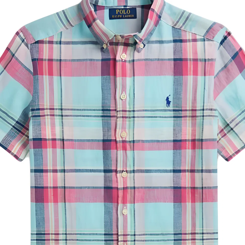 Повседневная рубашка Polo Ralph Lauren детская мультиколор — фото 4
