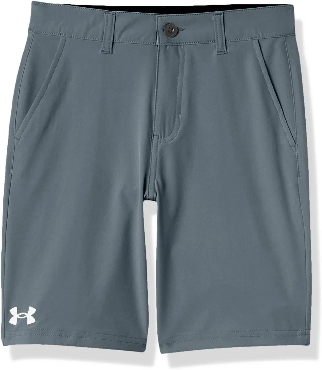 Детские пляжные шорты Under Armour, водоотталкивающие и быстросохнущие, из прочной и дышащей ткани, Pitch Gray S21