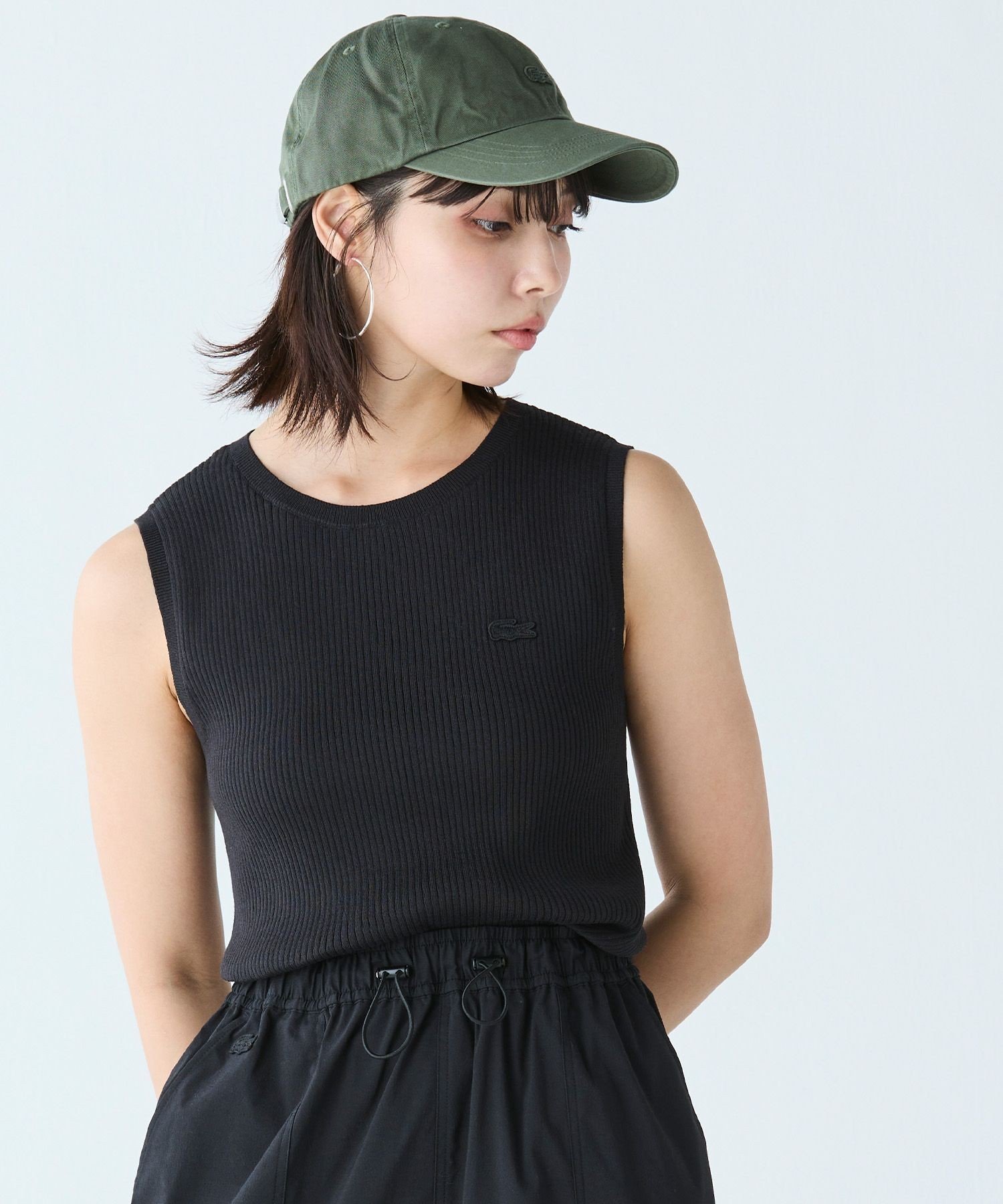 Майка LACOSTE Coolmax Black с УФ-защитой — фото 2