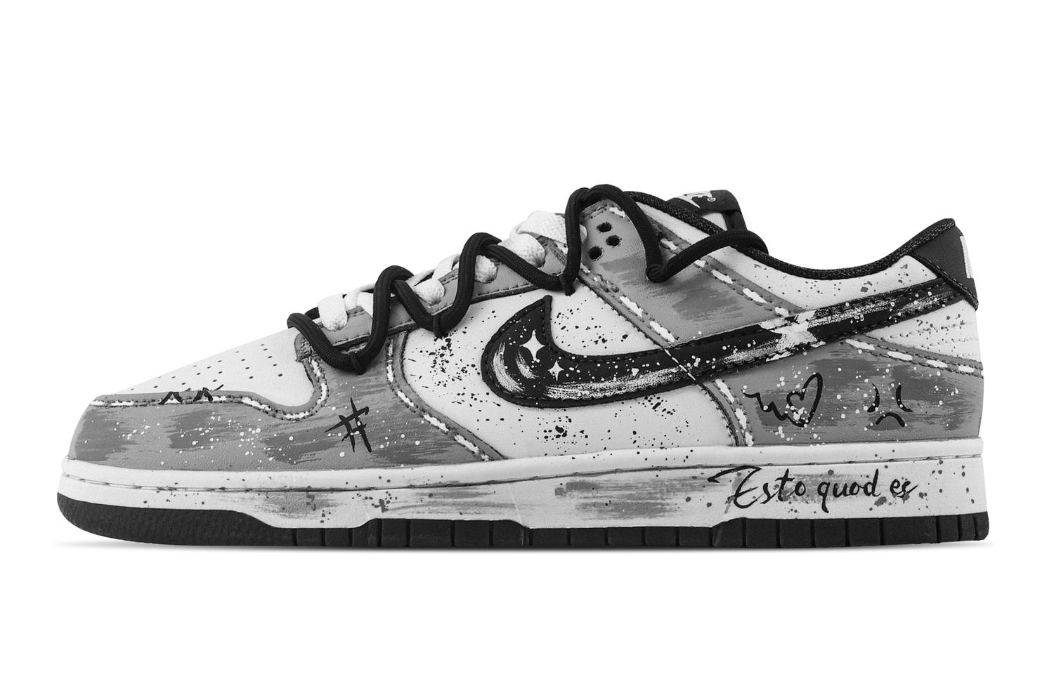 

Nike Данк Фридом Стрит нескользящие износостойкие низкие скейтборд кроссовки унисекс серые, цвет Gray