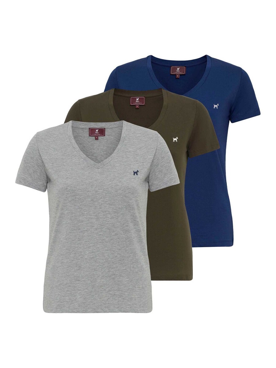 

Рубашка Williot Benevento, цвет Dark blue/mottled grey/Olive