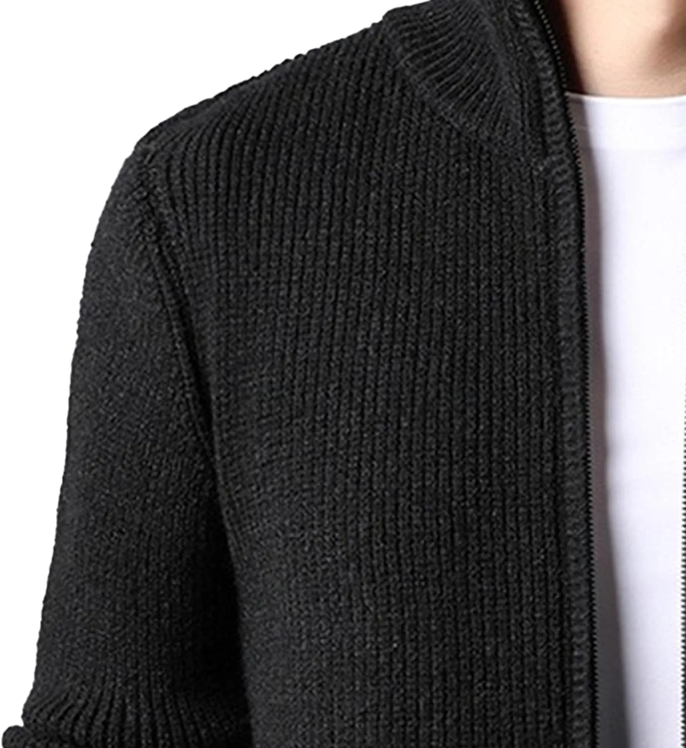 Мужской кардиган Casual Slim Fit Full Zip — фото 4