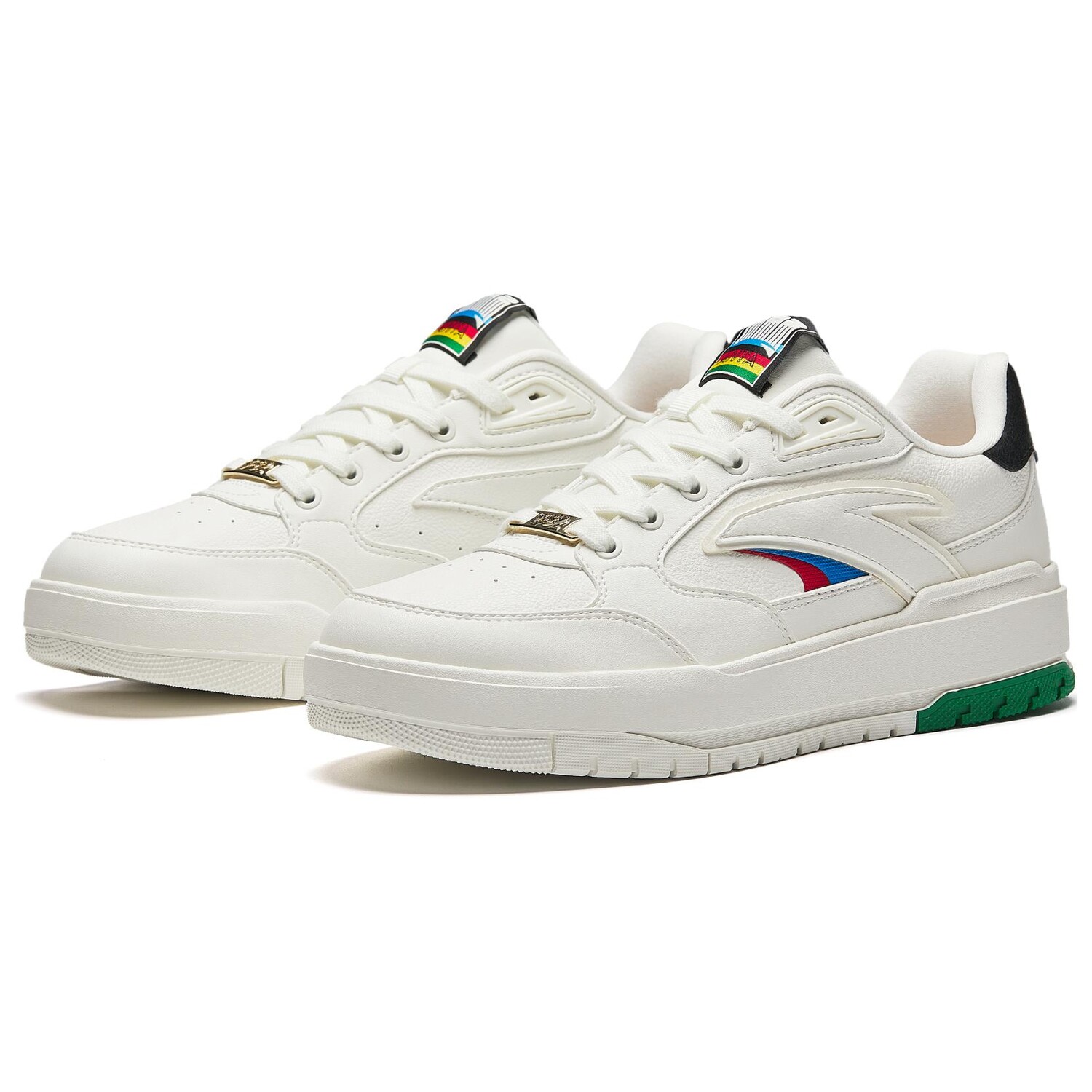 Кроссовки ANTA 982 Skateboarding Shoes Men Low-top Ivory White/base Black, слоновая кость/черный — фото 3