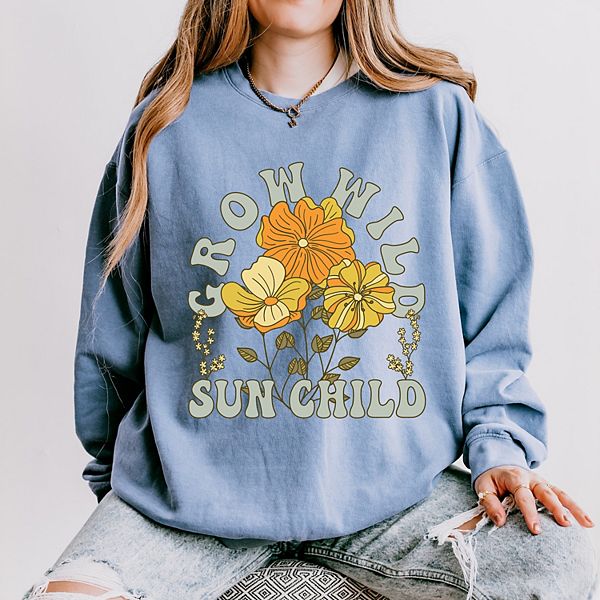 

Свитшот Grow Wild Sun Child цветной легкий garment dyed Simply Sage Market, Blue Jean, Зеленый, Свитшот Grow Wild Sun Child цветной легкий garment dyed Simply Sage Market, Blue Jean