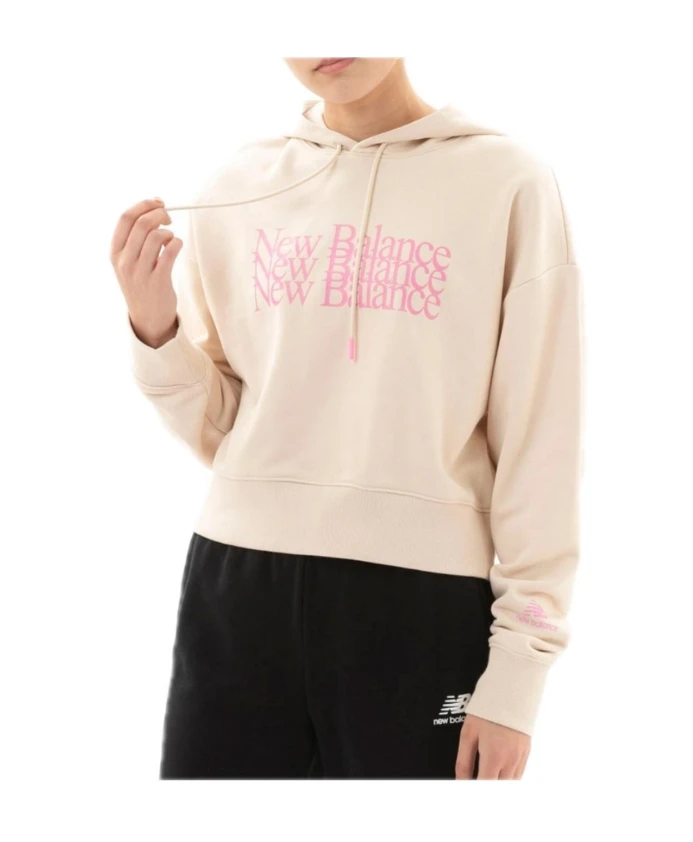 

Базовая бежевая толстовка New Balance, бежевый