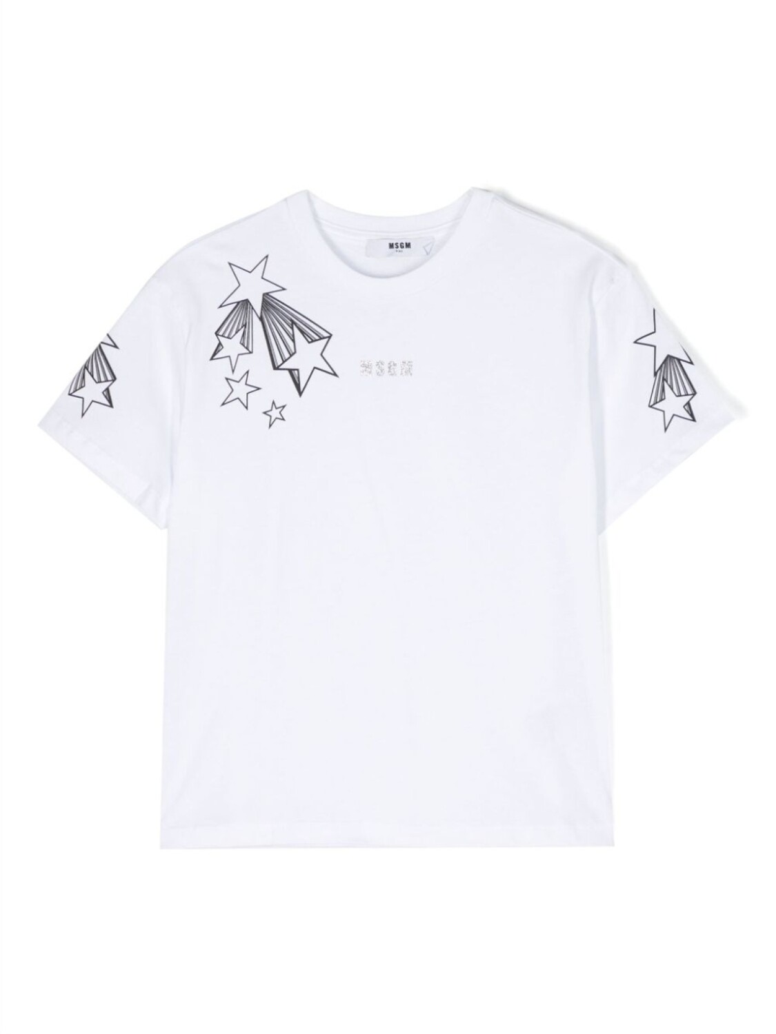 

MSGM Kids футболка с принтом, белый