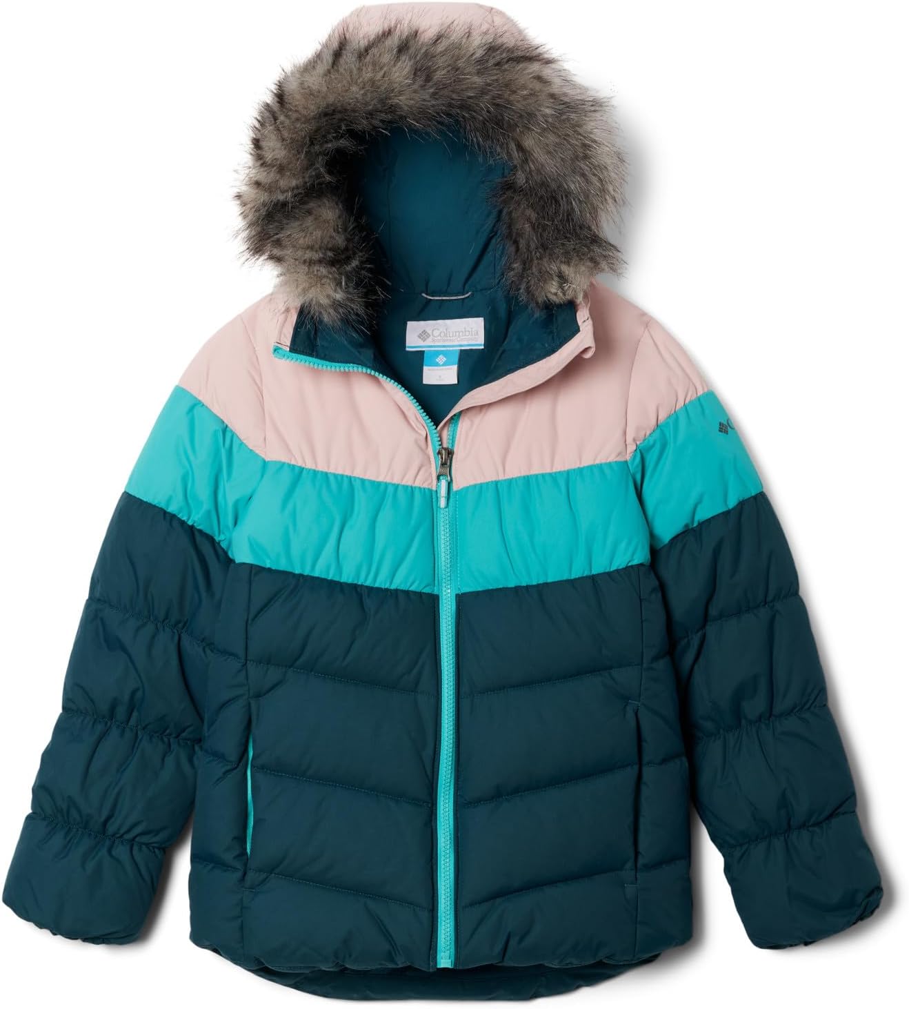 

Columbia детская куртка Arctic Blast II, Night Wave, Bright Aqua, Dusty Pink