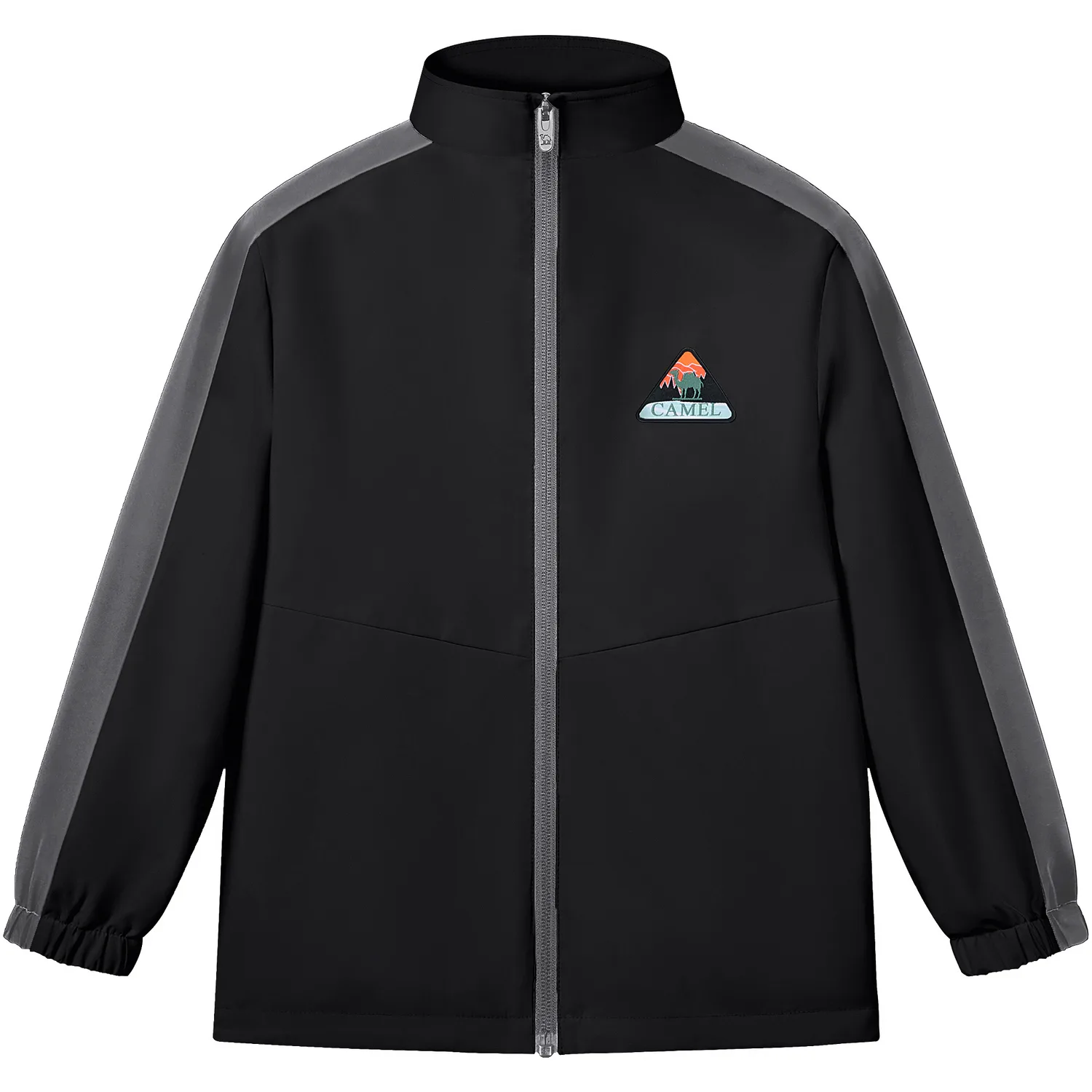 Детская куртка с воротником стойкой CAMEL, Phantom Black/Downpour Gray