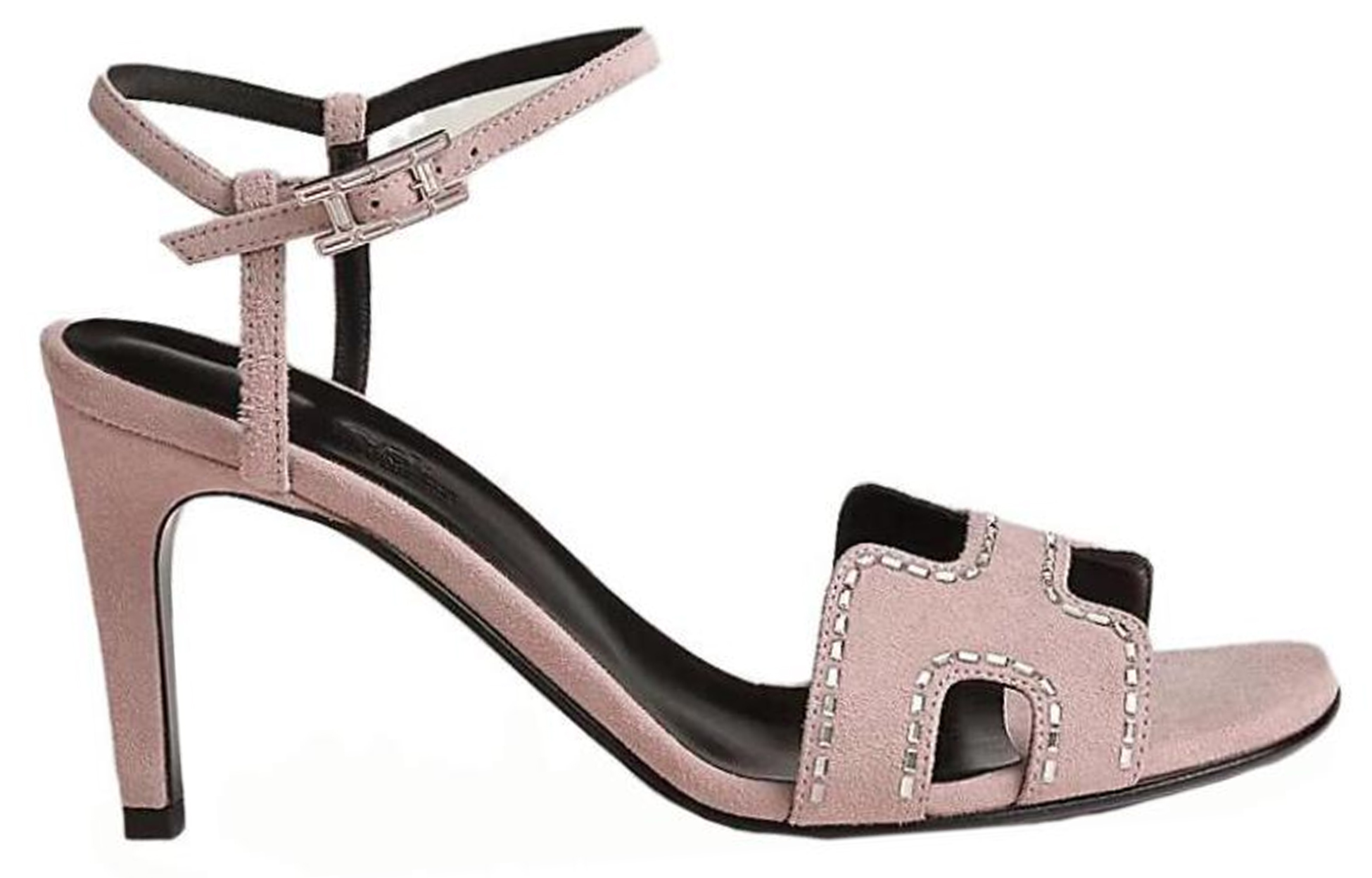 Heden One Strap Sandals 8cm Women's Light Pink HERMES — фото 2