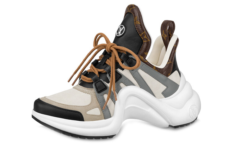 Кроссовки Louis Vuitton Archlight 1.0 Female, белый/коричневый/серый