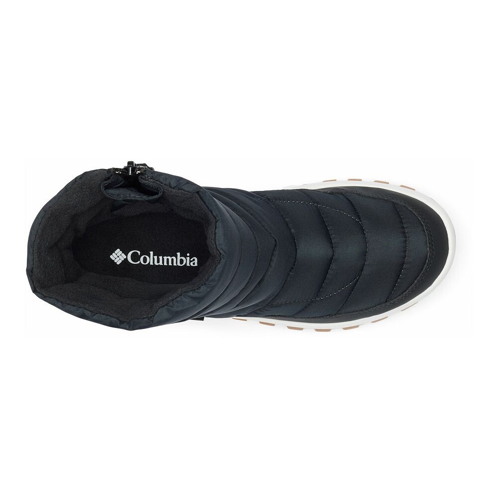 Женские зимние ботинки Columbia Snowtrot стеганые на молнии, черный — фото 4