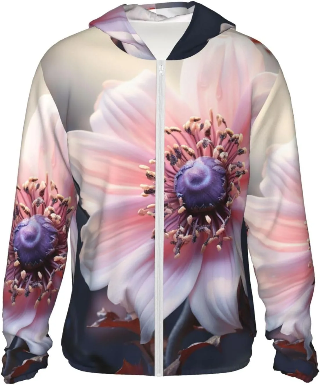 

Мужская куртка с капюшоном UPF 50+ Flower Blossom HJTRW