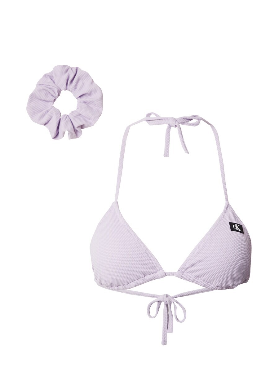 

Треугольный бикини-топ Calvin Klein Swimwear Triangle Bikini Top, цвет pastel purple