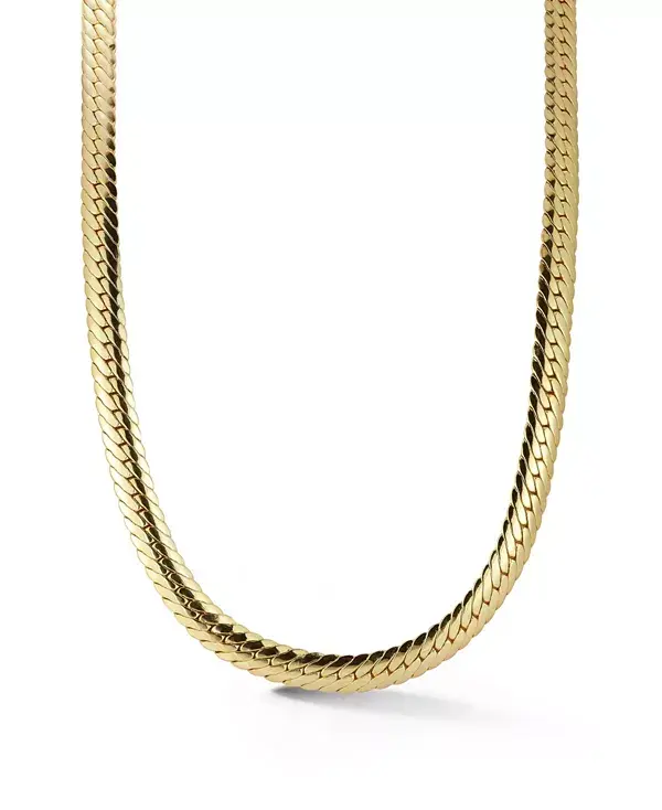 

Позолоченное ожерелье-цепочка в виде змеи Rachel Zoe, gold