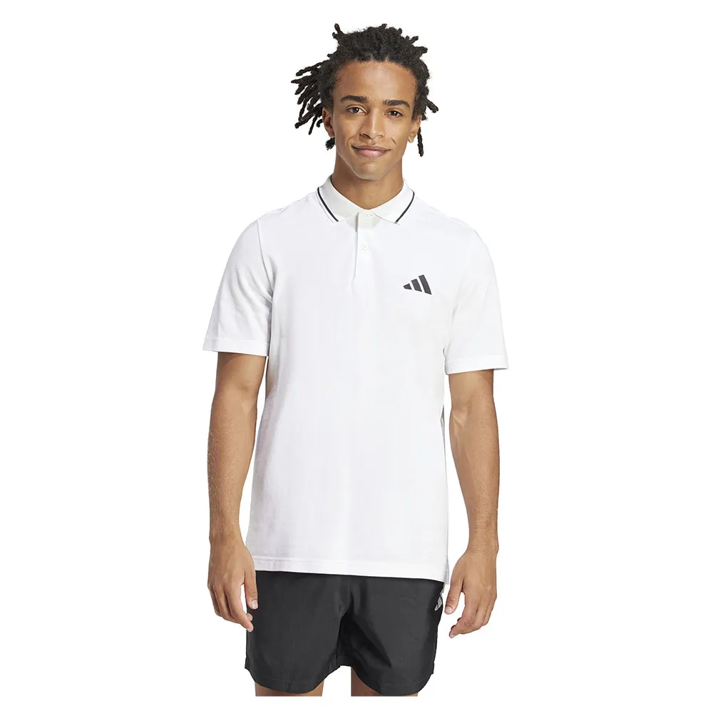 

Поло с коротким рукавом adidas Essentials Small Logo Piqué, белый