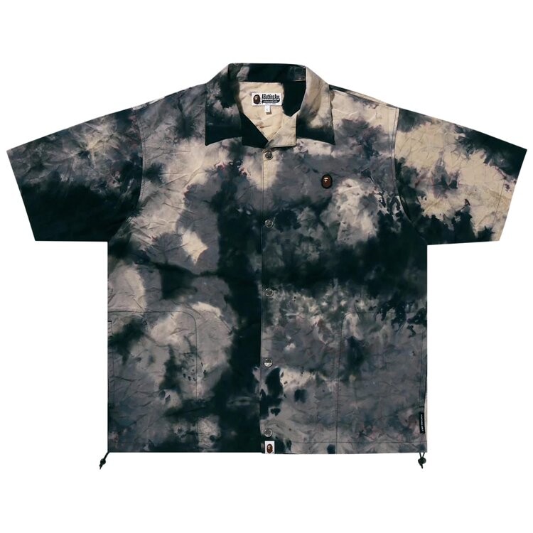 

Рубашка BAPE Chusen One Point Open Collar Shirt, черный