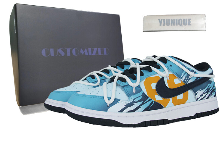 

Кроссовки Nike Dunk Skateboarding Shoes Unisex Low-top Blue, синий