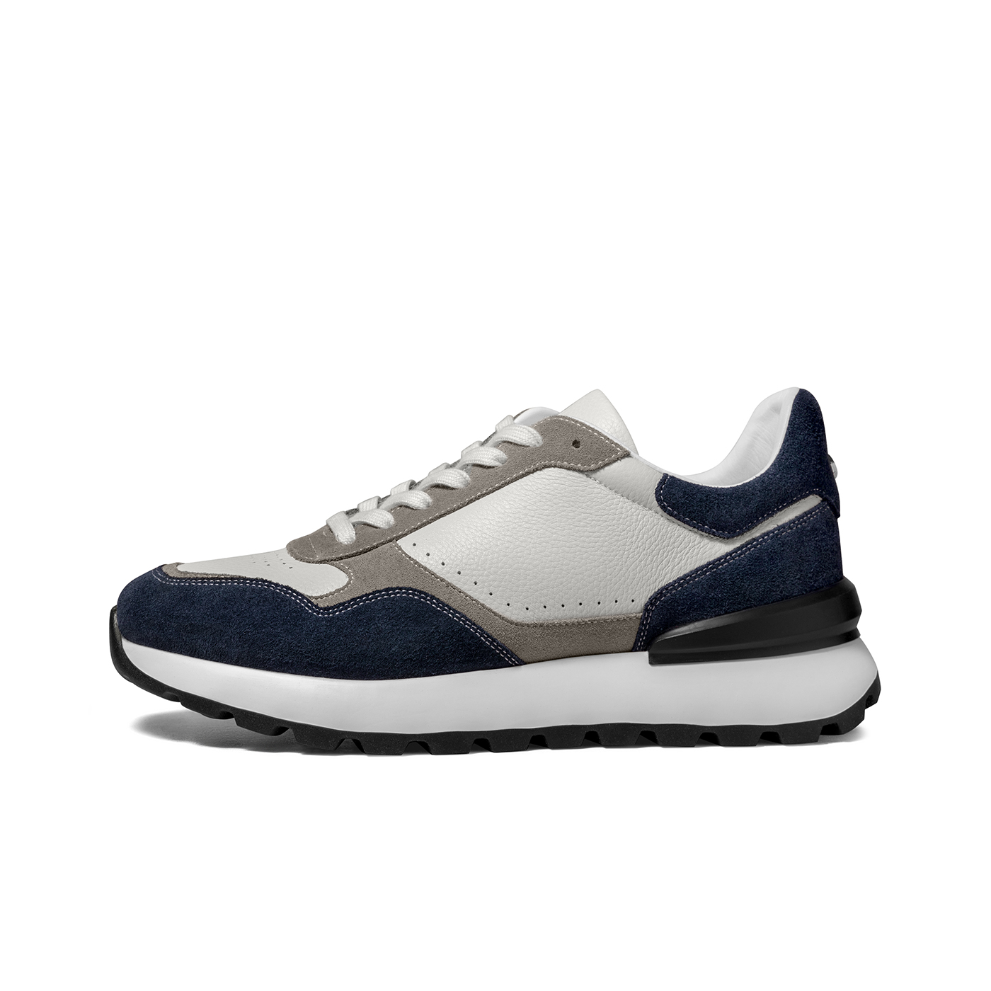 

Zuti Мужские синие, белые и серые низкие дышащие скейтерские кроссовки для увеличения роста