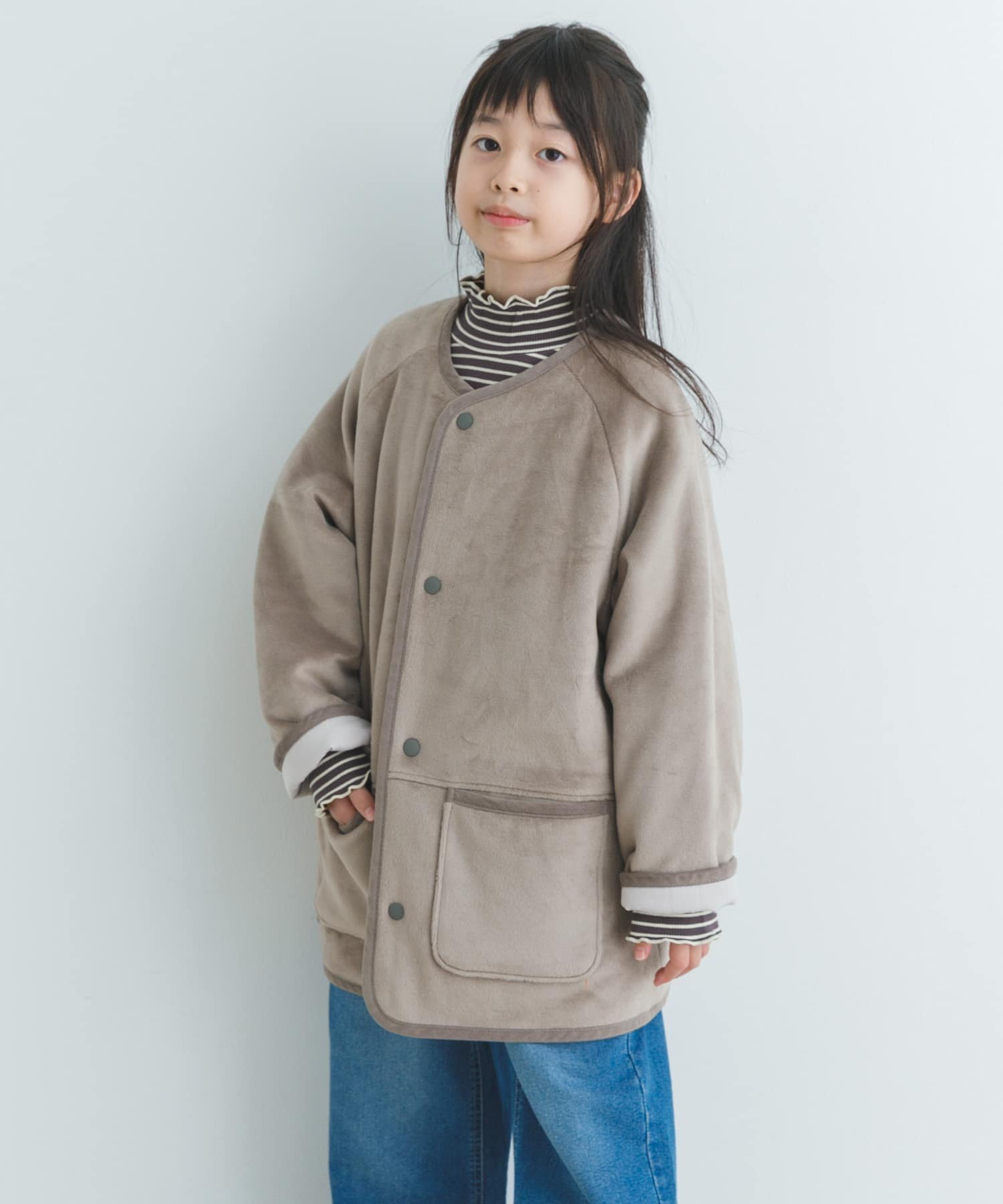 Двусторонняя флисовая куртка (детская) URBAN RESEARCH DOORS, GRG×GRY