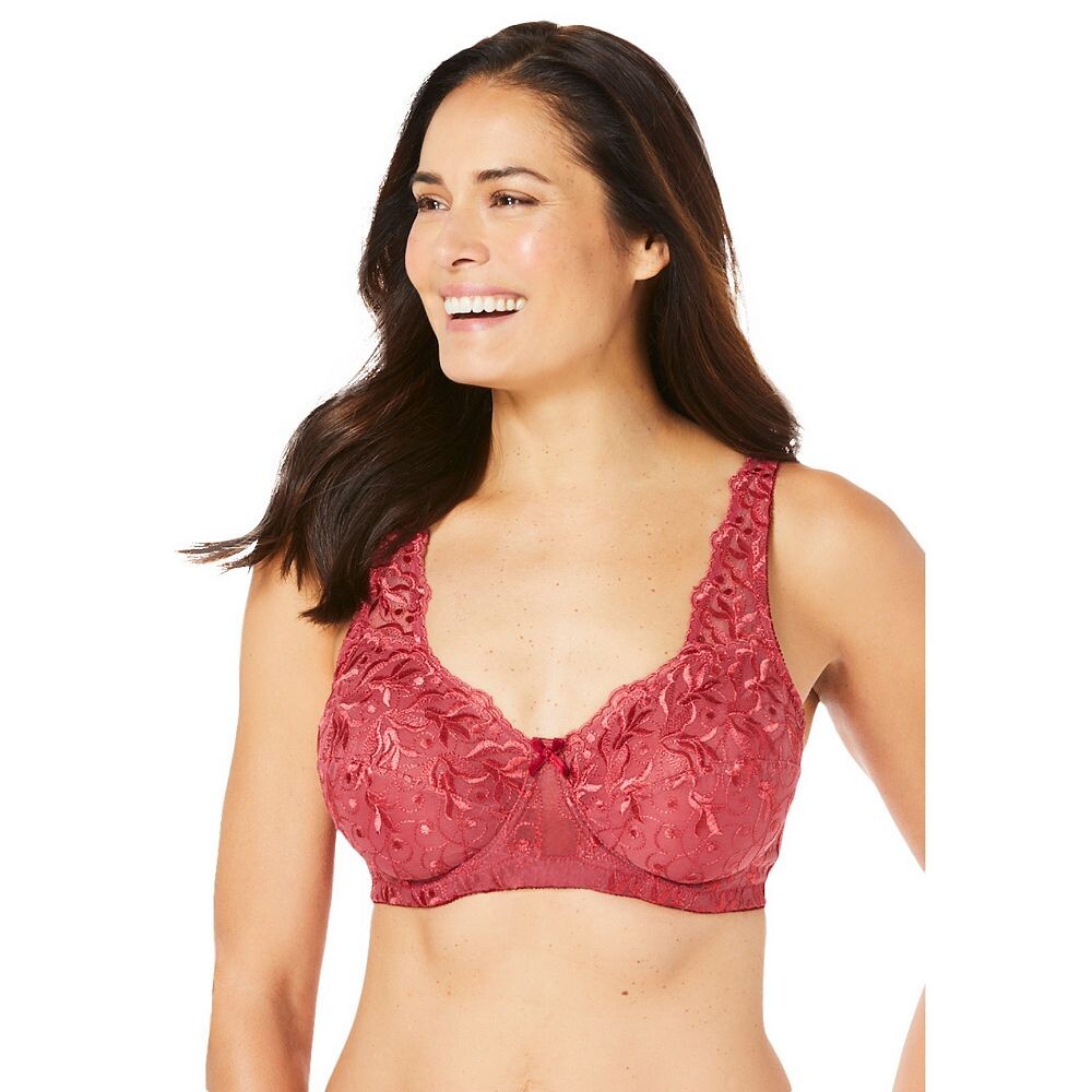 

Женский бюстгальтер на косточках Amoureuse с вышивкой, цвет Classic Red