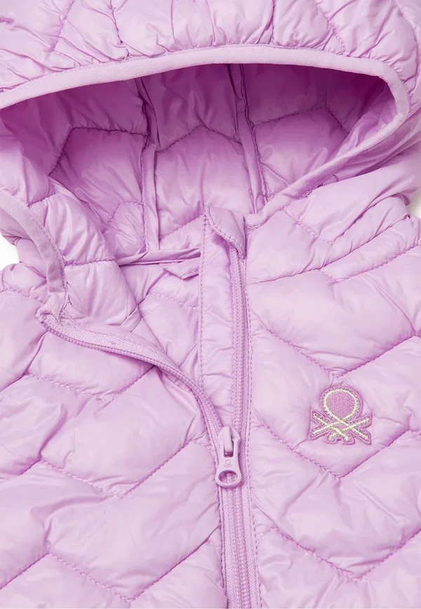 Куртка без рукавов с капюшоном и жилетом United Colors Of Benetton, Pink — фото 3