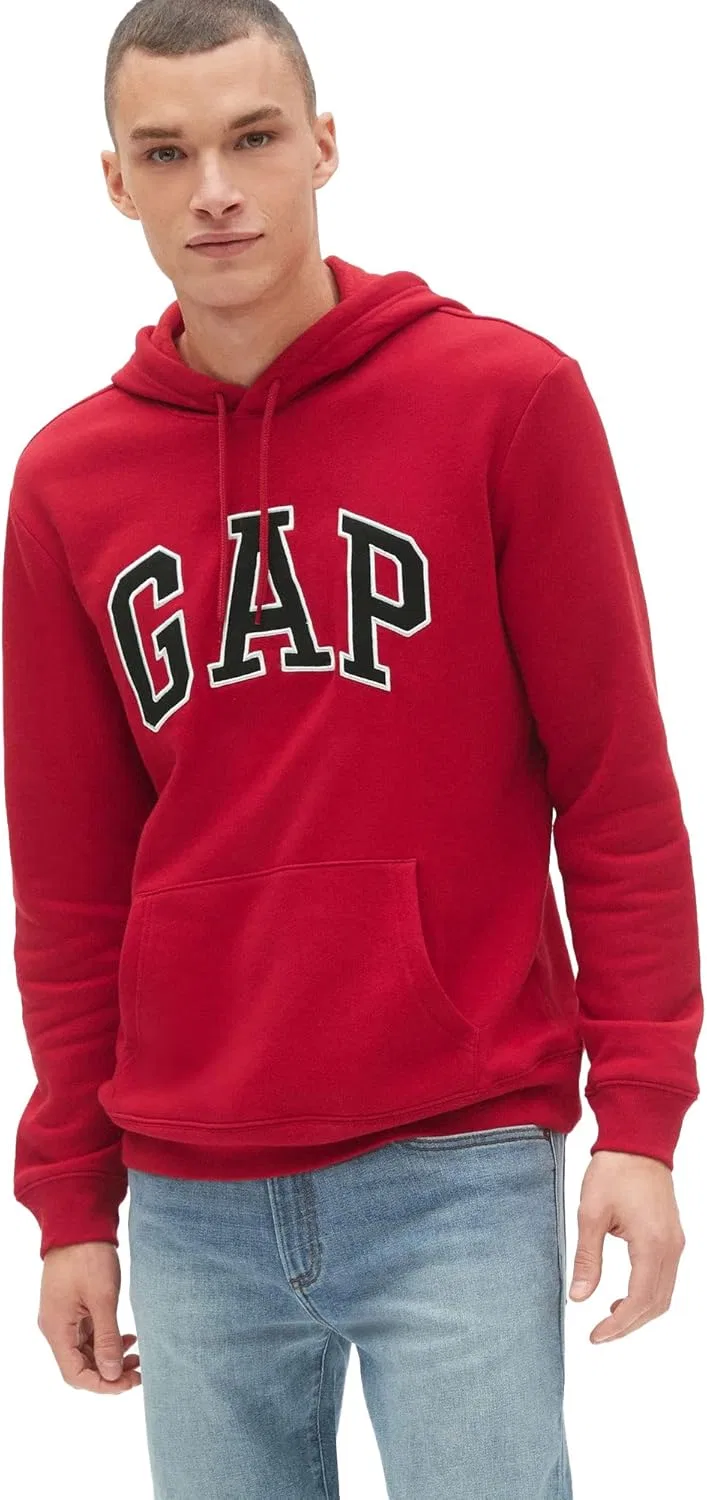 Худи GAP Heritage Logo Pullover Hoodie, красный