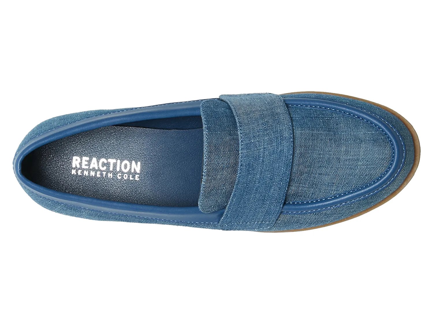Лоферы Reaction Kenneth Cole Fern Loafer, Blue Denim Fabric — фото 4