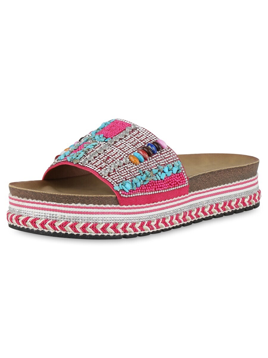 

Мюли Van Hill Mules Amber, фуксия