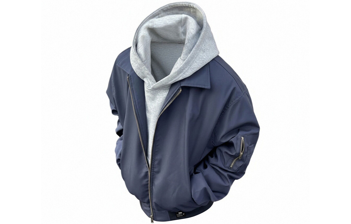 

Куртка Unisex Lapel Moderate ZIAREL, темно-синий