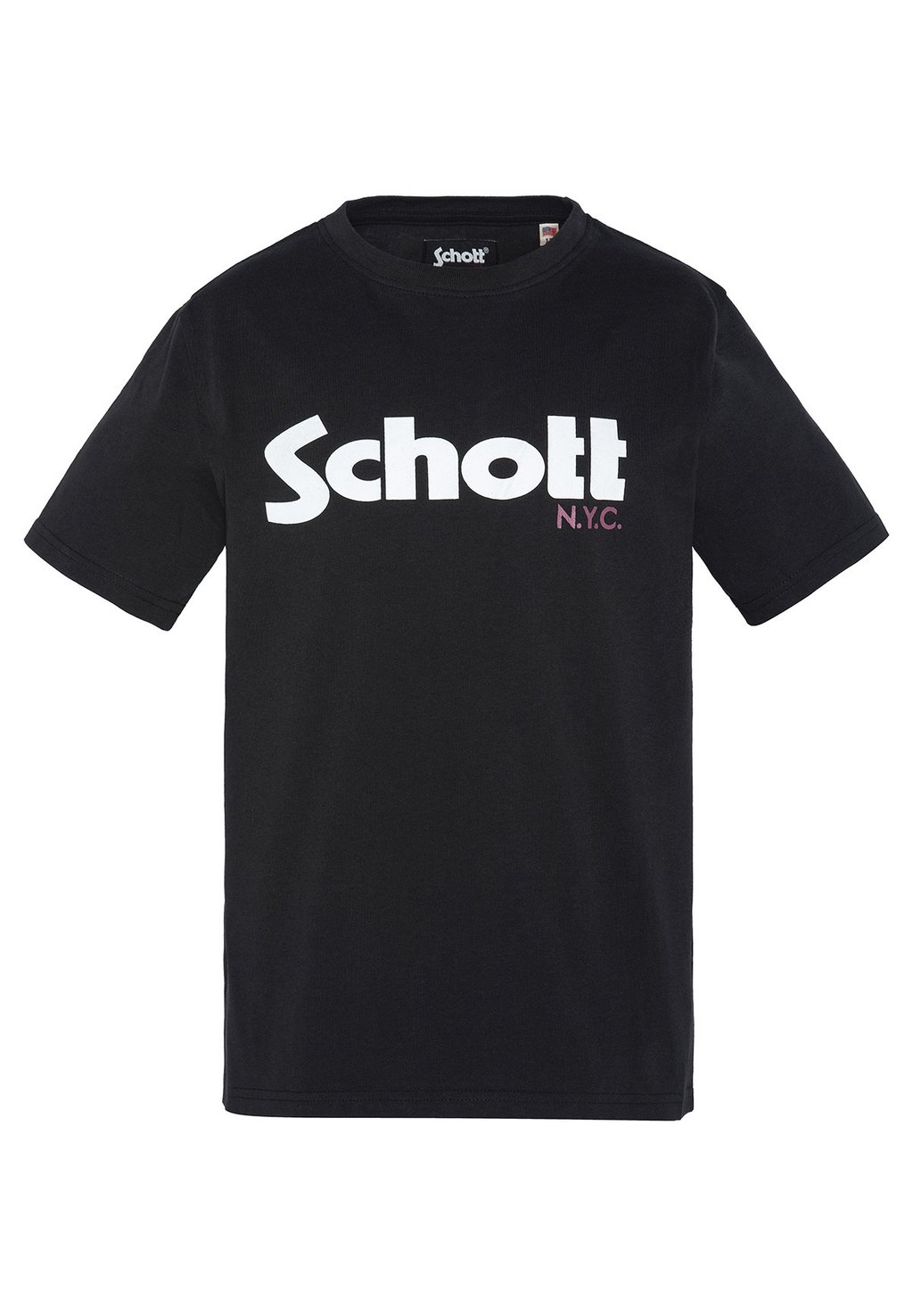

Футболка с принтом Schott, черный