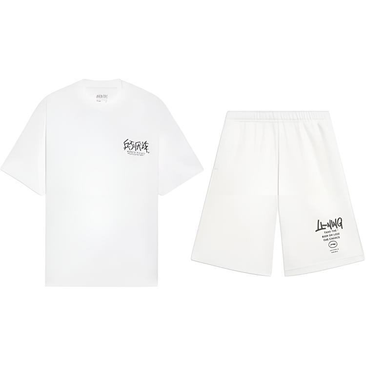 

LINING Повседневная спортивная одежда унисекс белый+белый