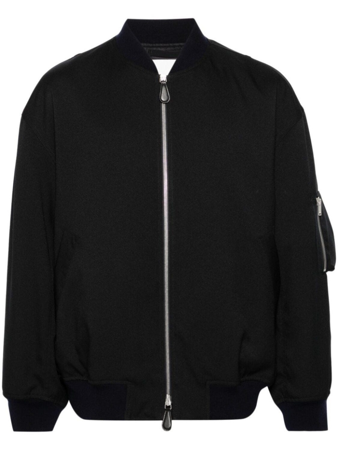 

Jil Sander габардиновый бомбер, синий