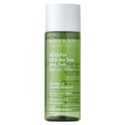 

Тоник для проблемной кожи Vegan Cica Tea Tree AHA PHA 30 мл Mary&May