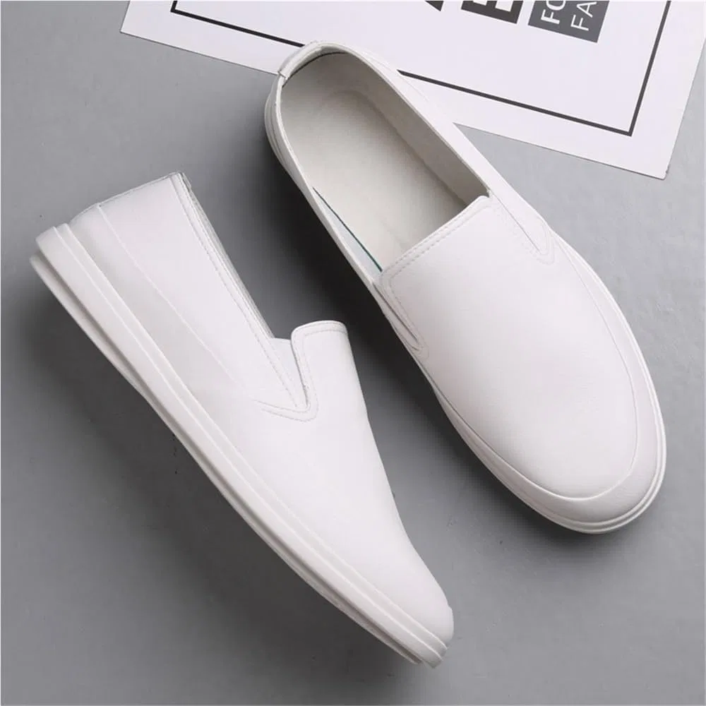 Лоферы кожаные заменитель мужские Vintage Tuxedo Shoes, белый DHFIRUFSHLO — фото 4