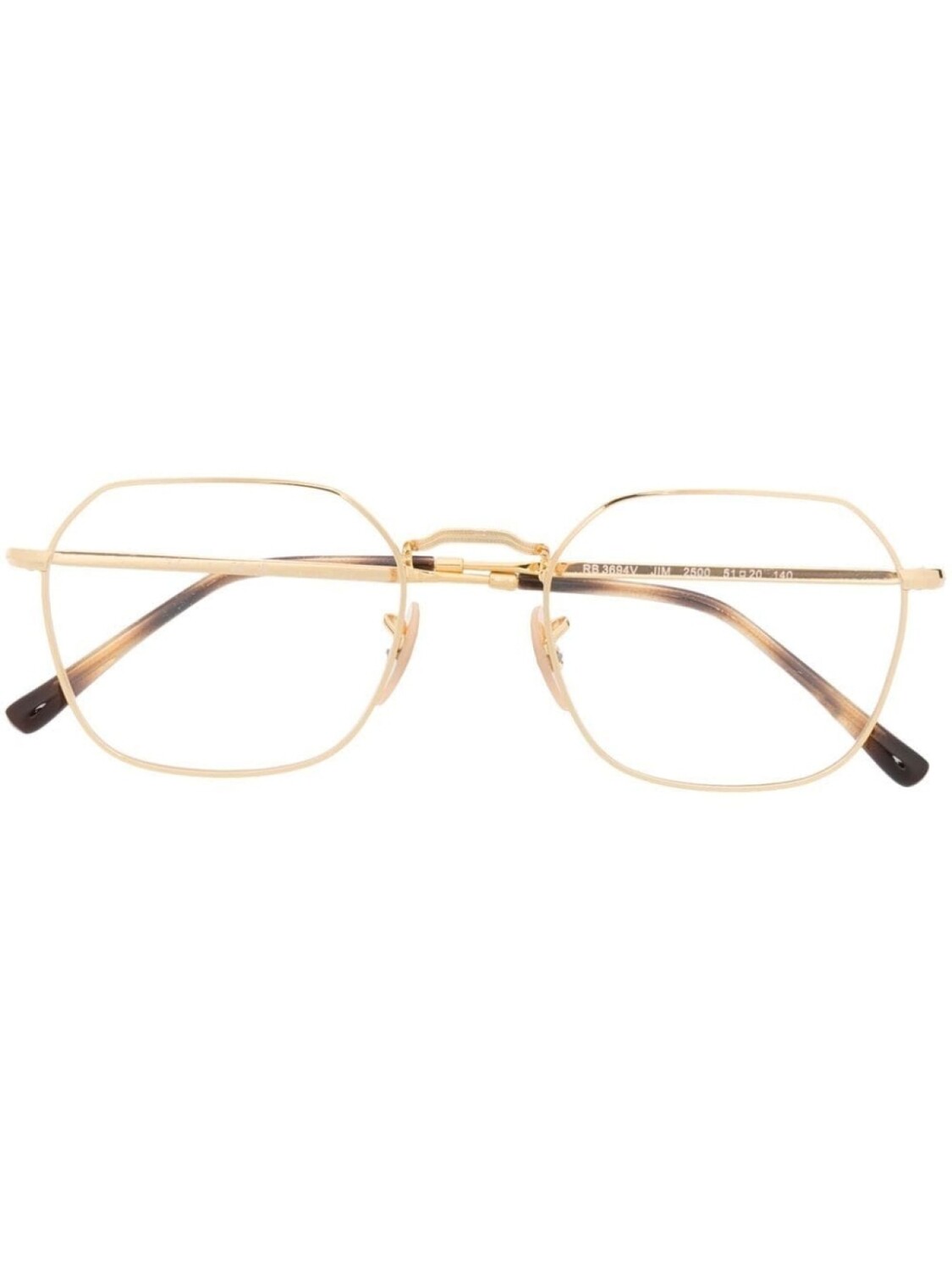 

Ray-Ban очки в квадратной оправе, золотой