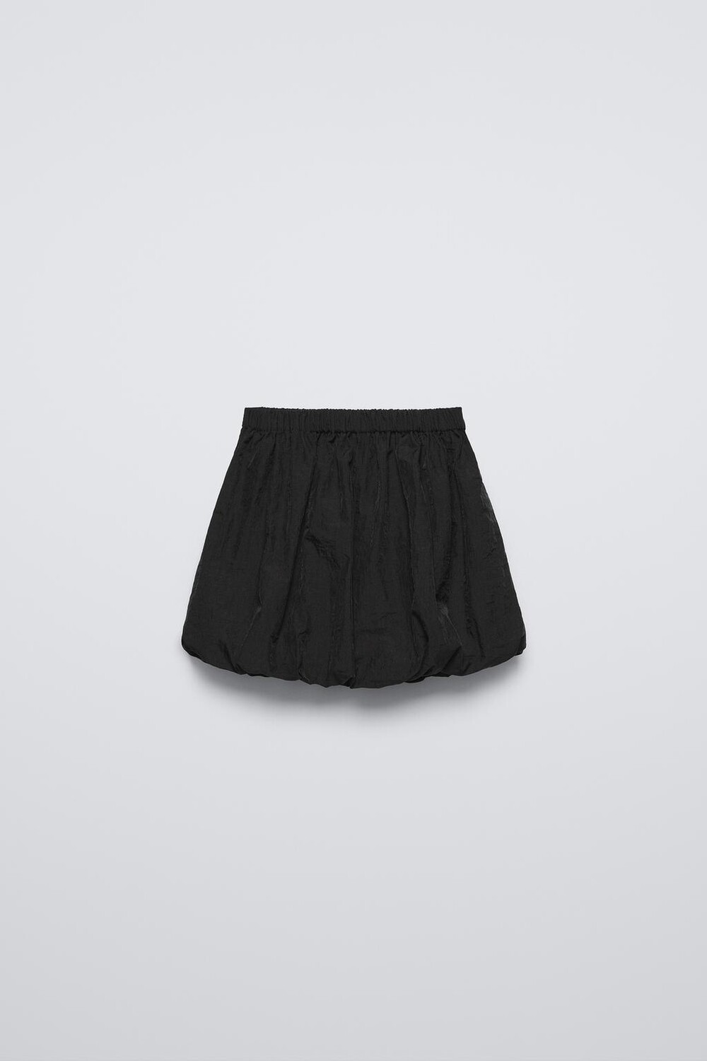 

Юбка-баллон из строченной ткани ZARA, черный