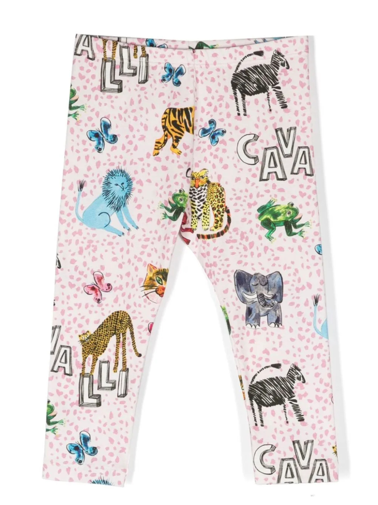 

Roberto Cavalli Junior леггинсы с графичным принтом, розовый
